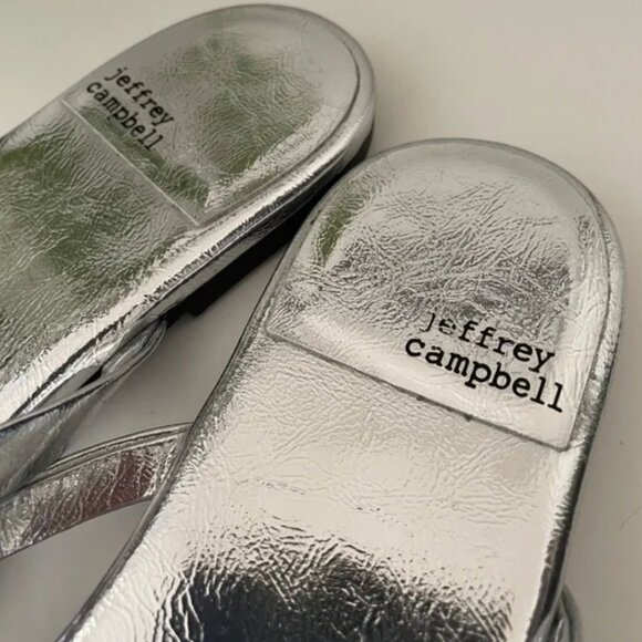 Jeffrey Campbell Silver Sandals - Picture 6 of 9